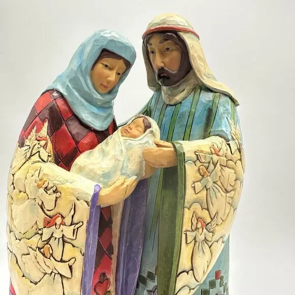 2006 Jim Shore Blessed Family Figurine 4005277 Holy Family with Box - Picture 13 of 16